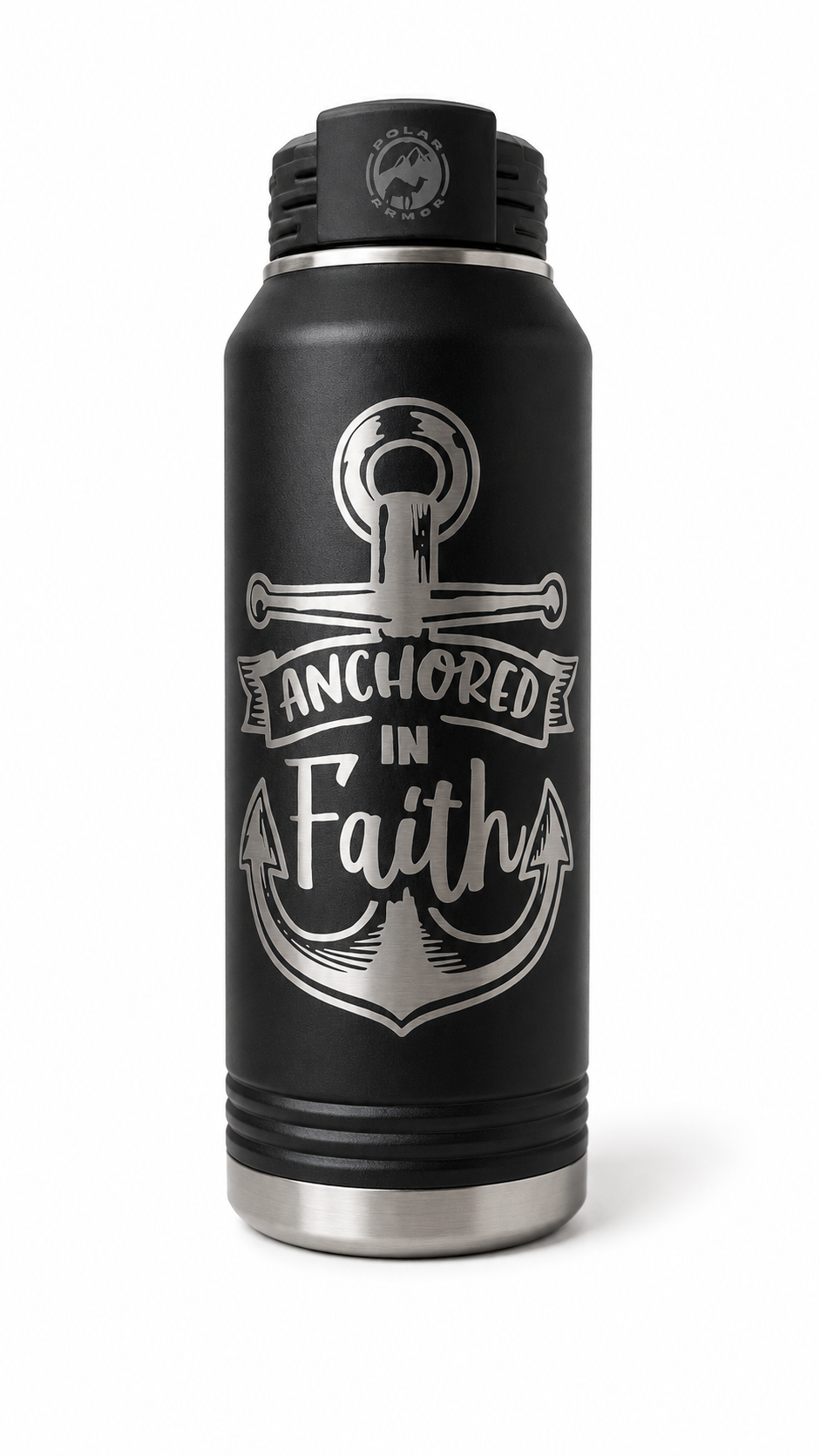 Laser engraved bottles