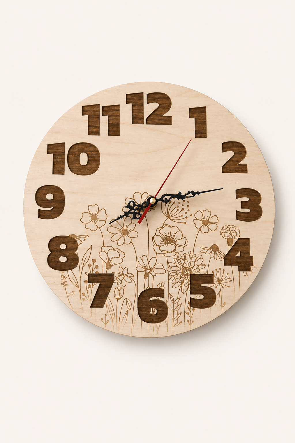 Laser engraved wood