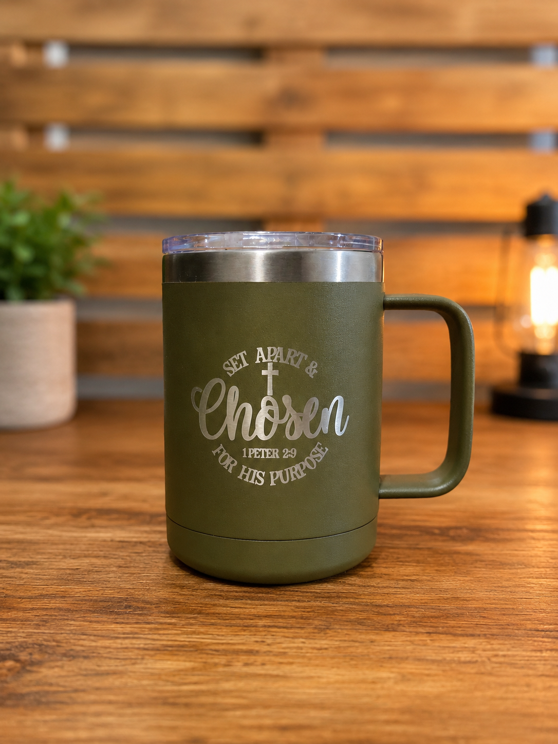 Set Apart & Chosen — laser engraved mugs